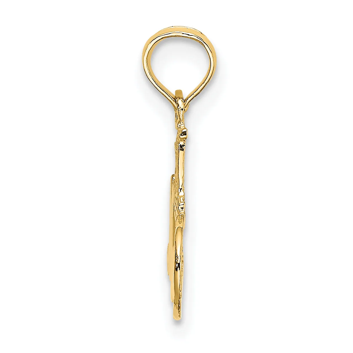 14kt Yellow Gold #1 MAMA Charm Pendant