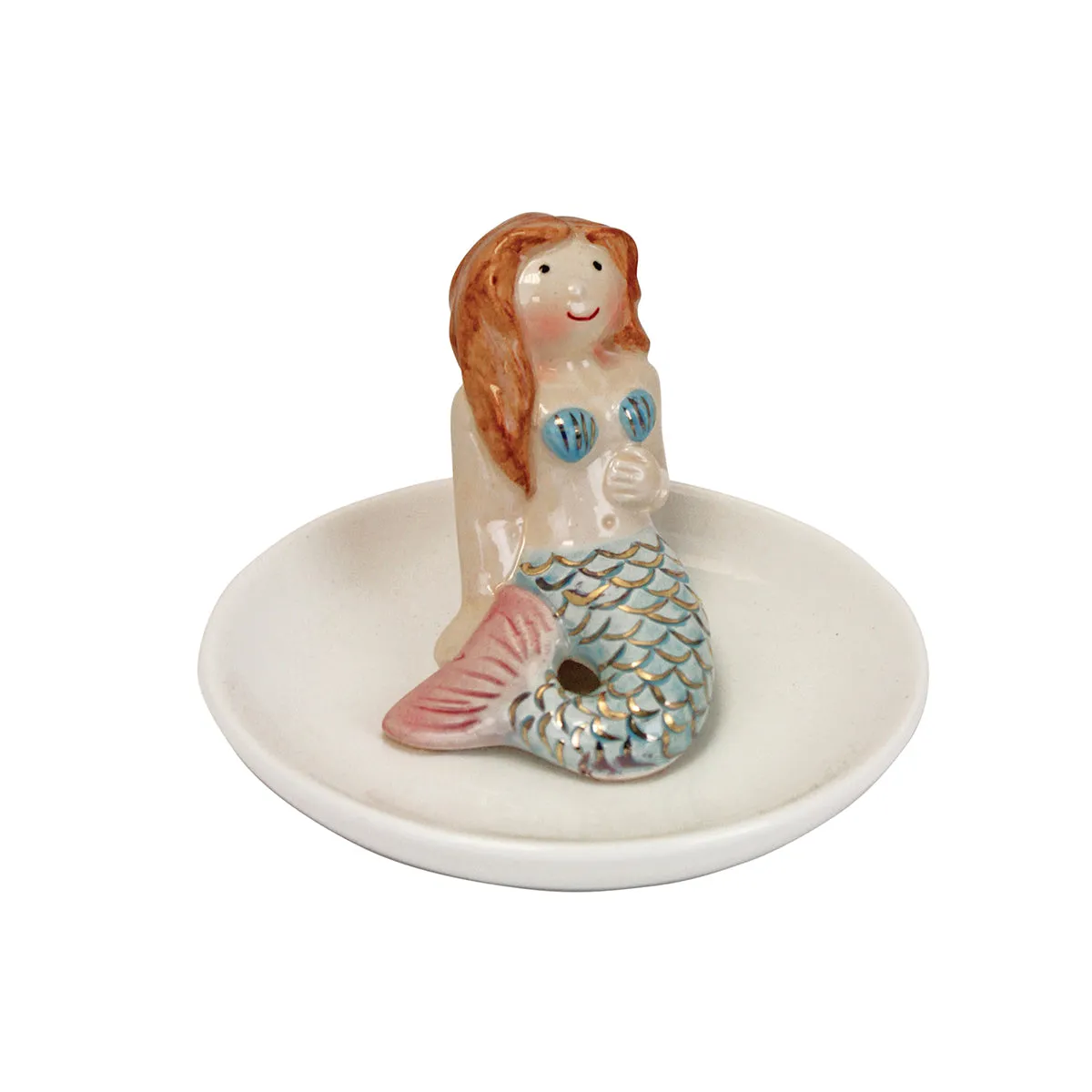 3 in. Ceramic Mermaid Trinket Dish