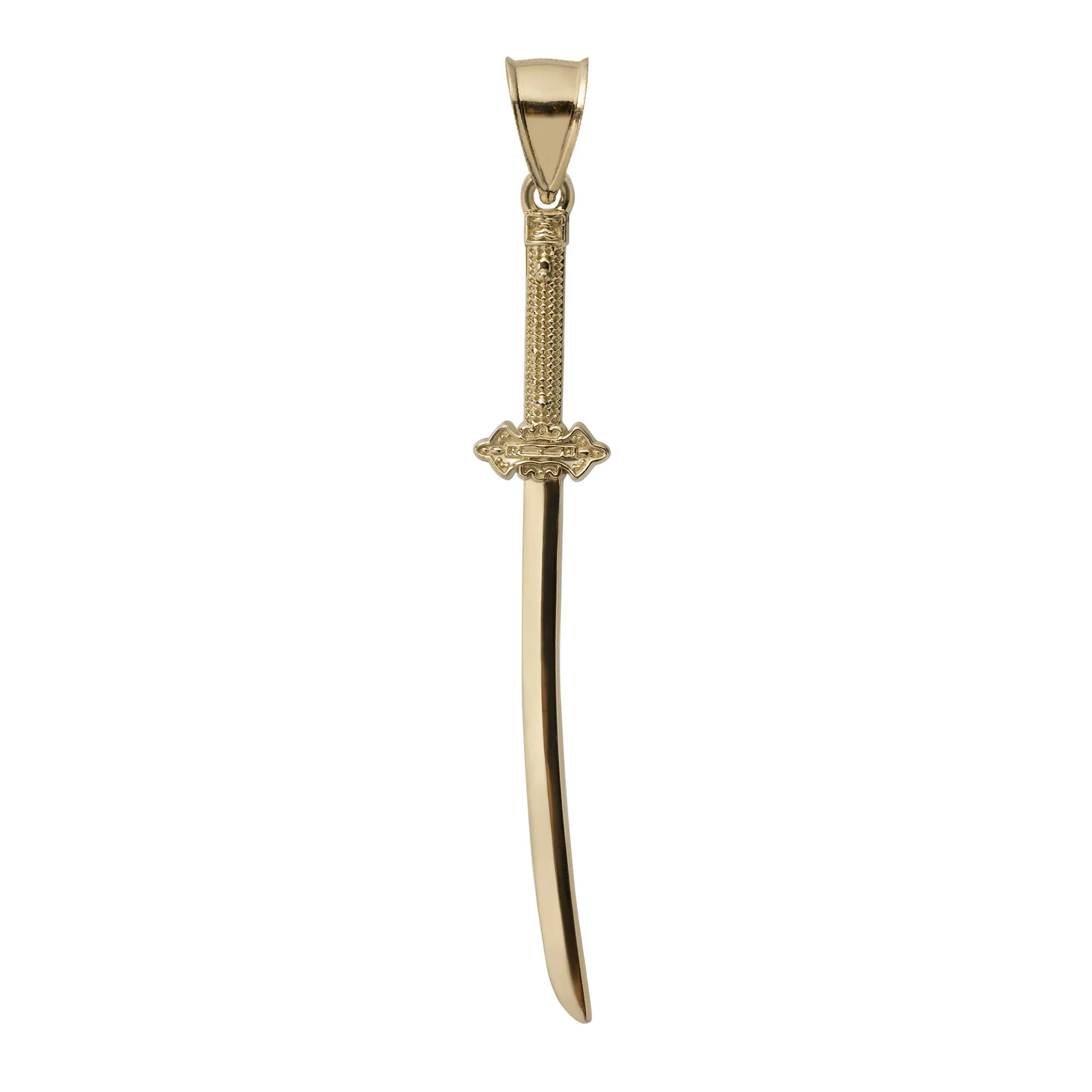 3" Sword Pendant 10K Yellow Gold