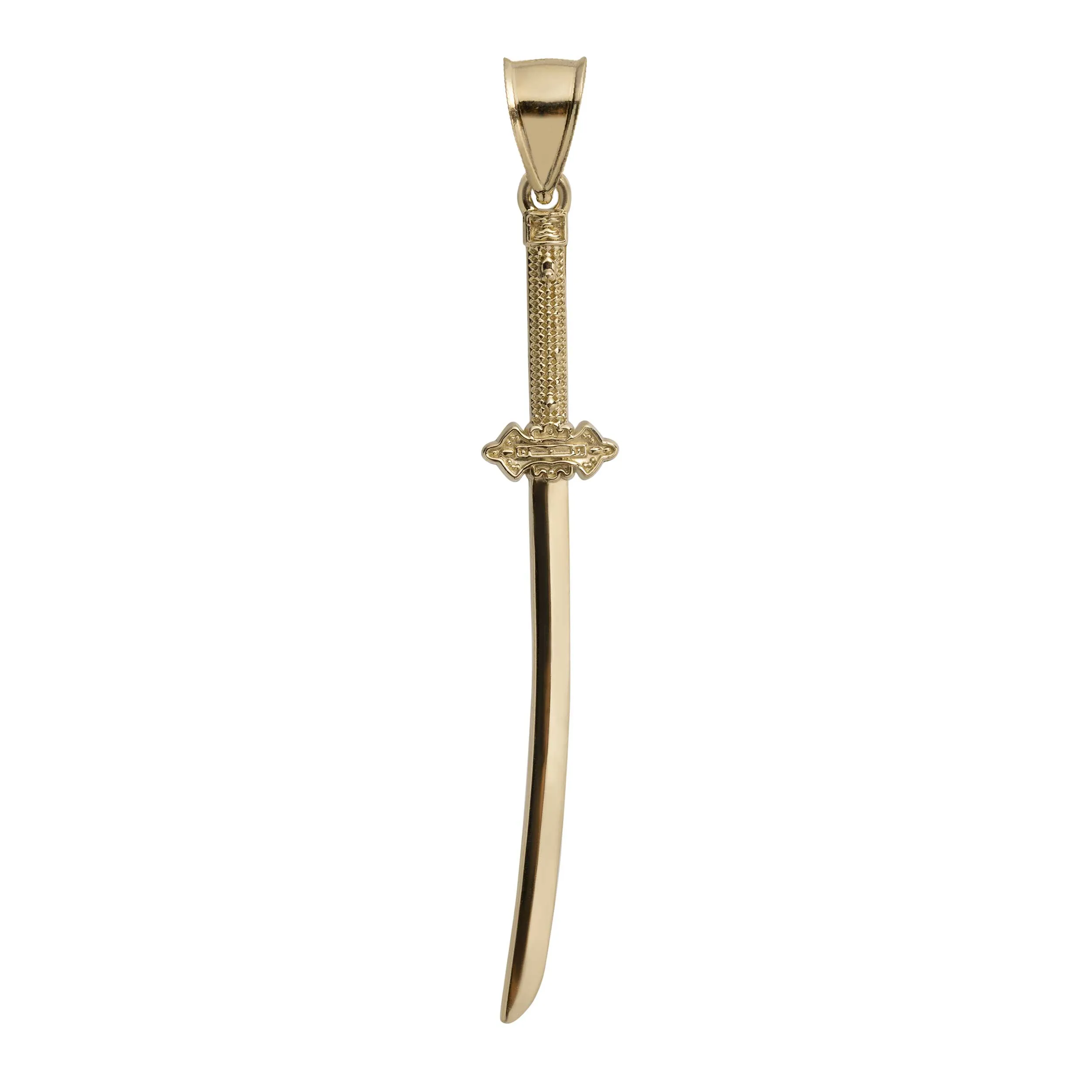 3" Sword Pendant 10K Yellow Gold