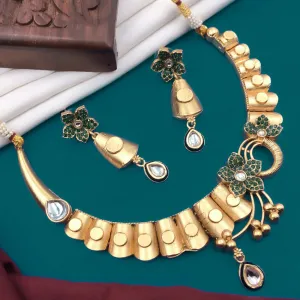 5G Jewellery Gold Plated Necklace Set