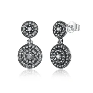 925 Sterling Silver Radiant Elegant Drop Earring