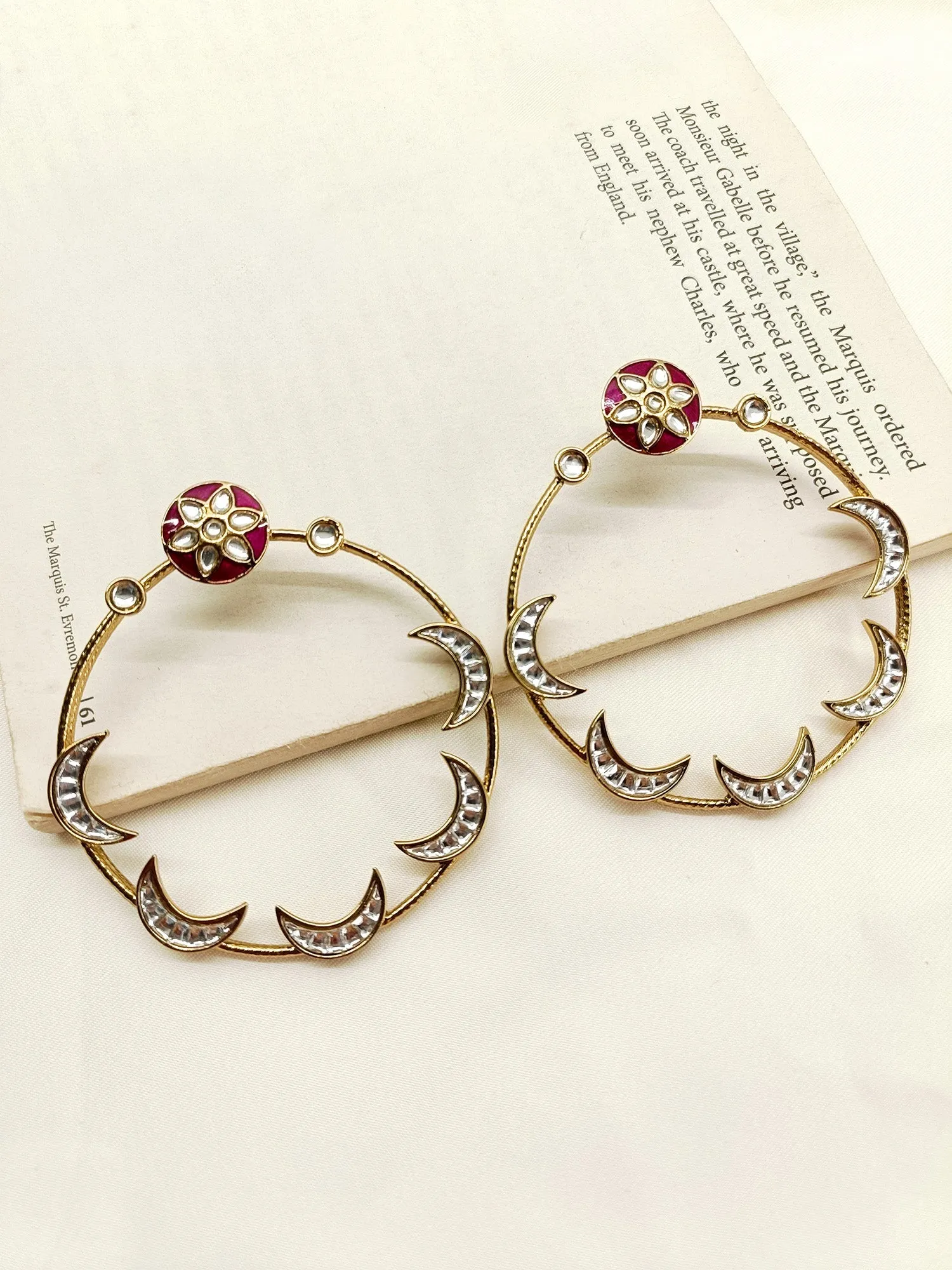 Aagamya Majenta Boutique Earrings