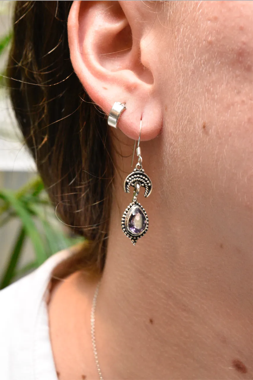 Amethyst Luna Earrings