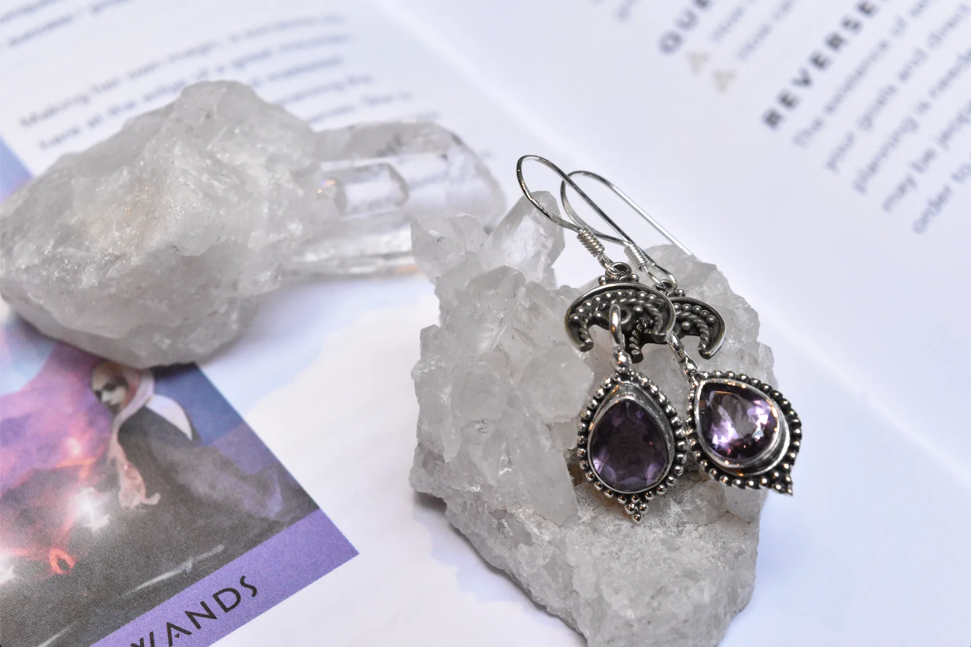 Amethyst Luna Earrings