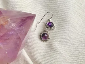 Amethyst Sole Earrings