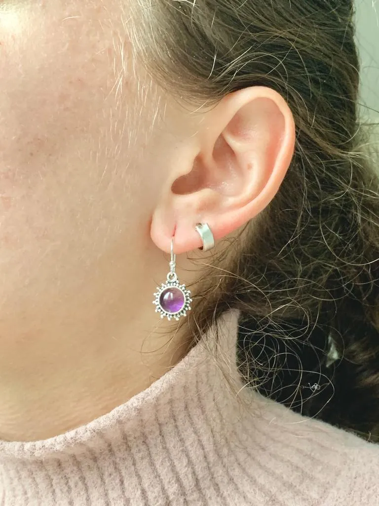 Amethyst Sole Earrings