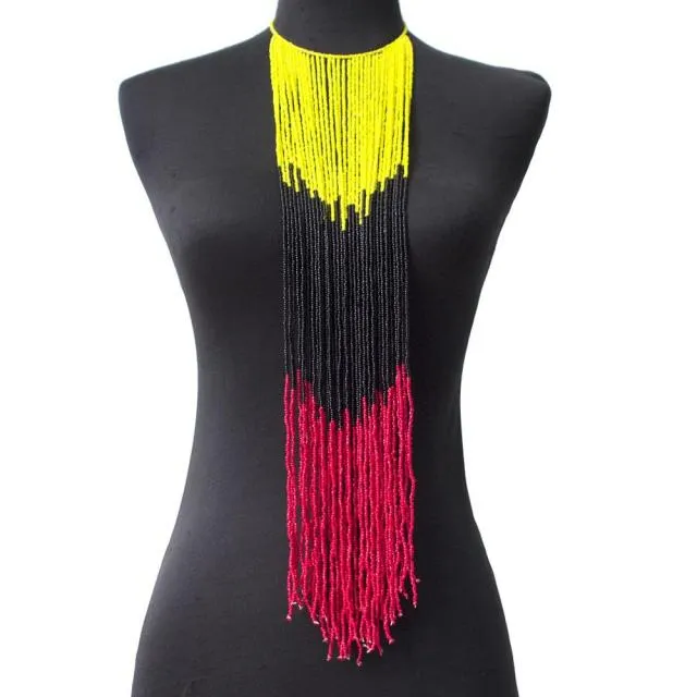 Bohemian Bib Resin Beaded Long Necklaces