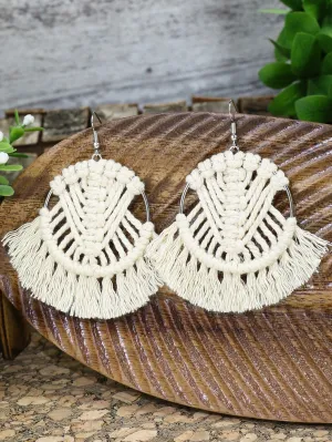 Boho Chic Macrame Earrings