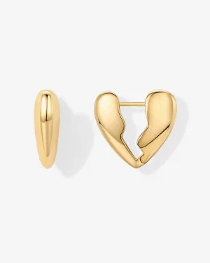 Brokenhearted Hoop Earrings