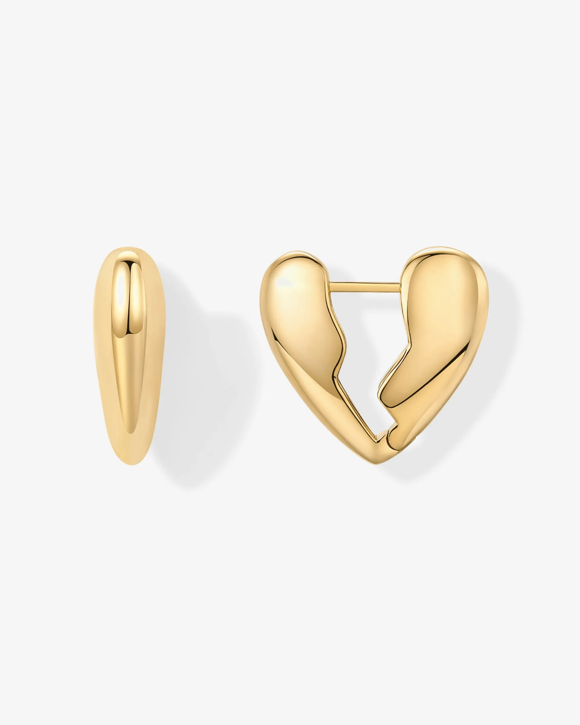 Brokenhearted Hoop Earrings