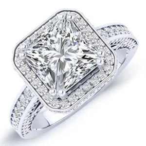 Buttercup - GIA Natural Princess Diamond Engagement Ring