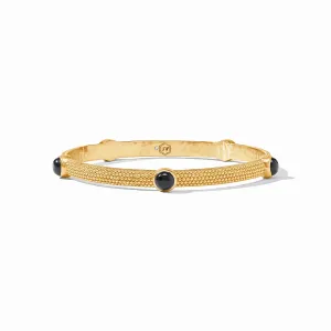 Cabochon Bangle -Obsidian Black (Small)