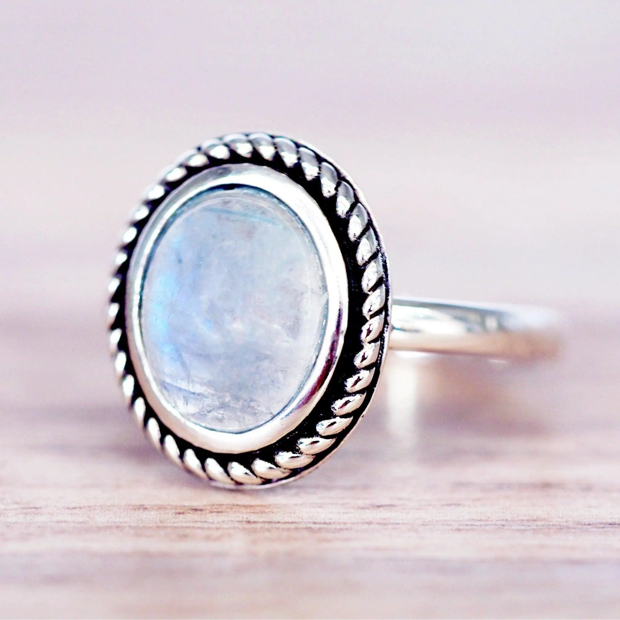 Classic Moonstone Ring