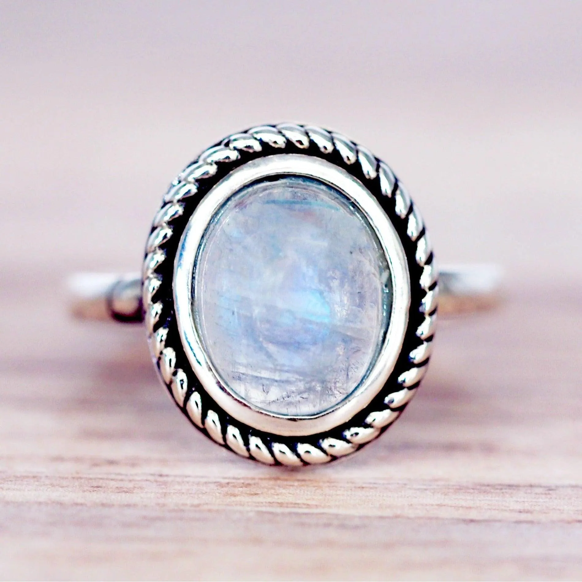 Classic Moonstone Ring