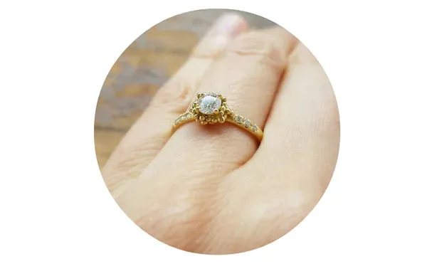 Cluster Engagement Ring