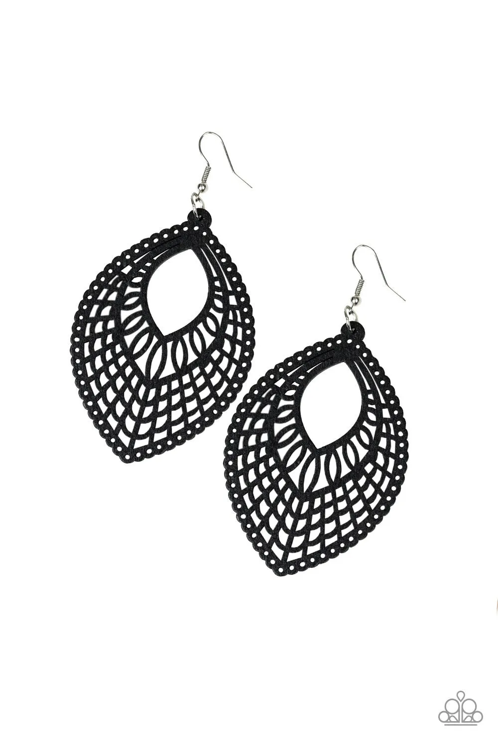 Coachella Gardens Black-Earrings