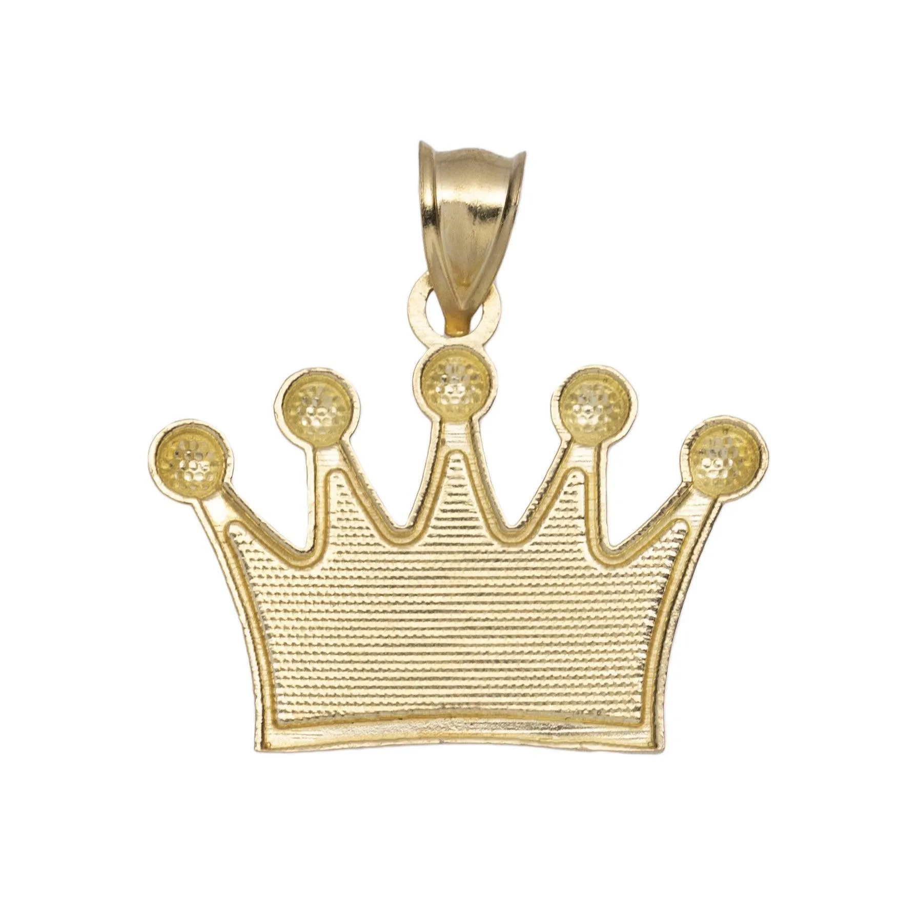 Crown Pendant 10K Yellow Gold