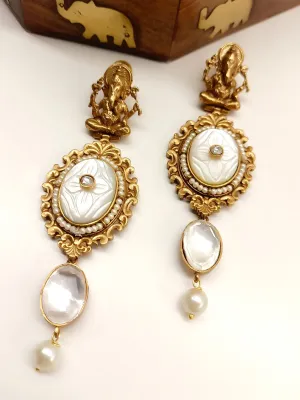 Deborah White Ganesh Ji Boutique Earrings