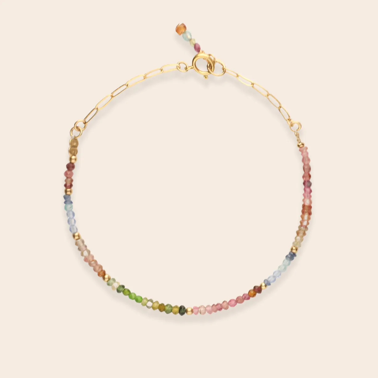 Delicate Multicolour Semi Precious Stone Bracelet