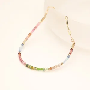 Delicate Multicolour Semi Precious Stone Bracelet