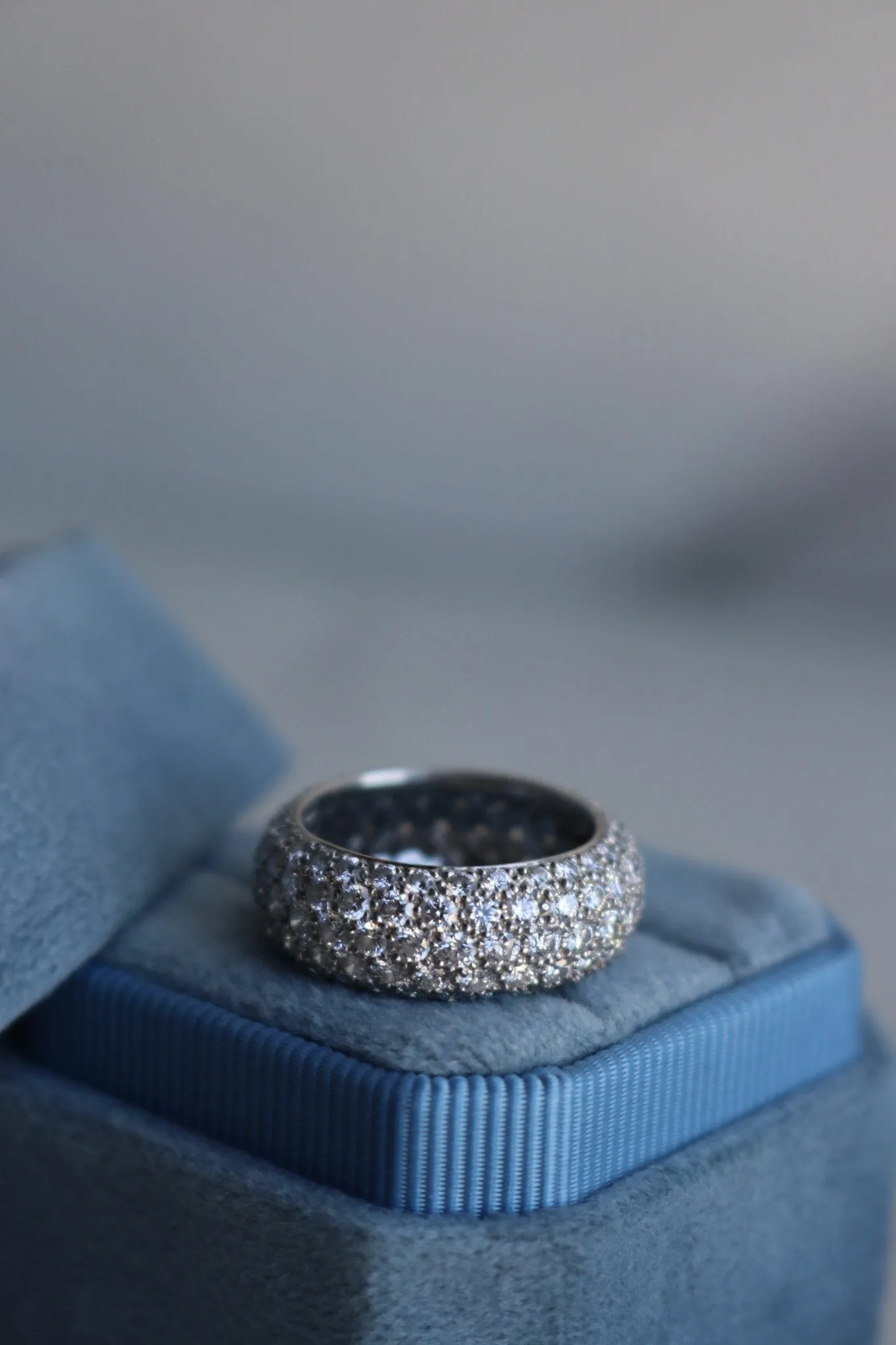 Diamond Platinum Eternity Band