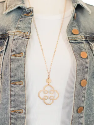 Diley Quatrefoil Necklace