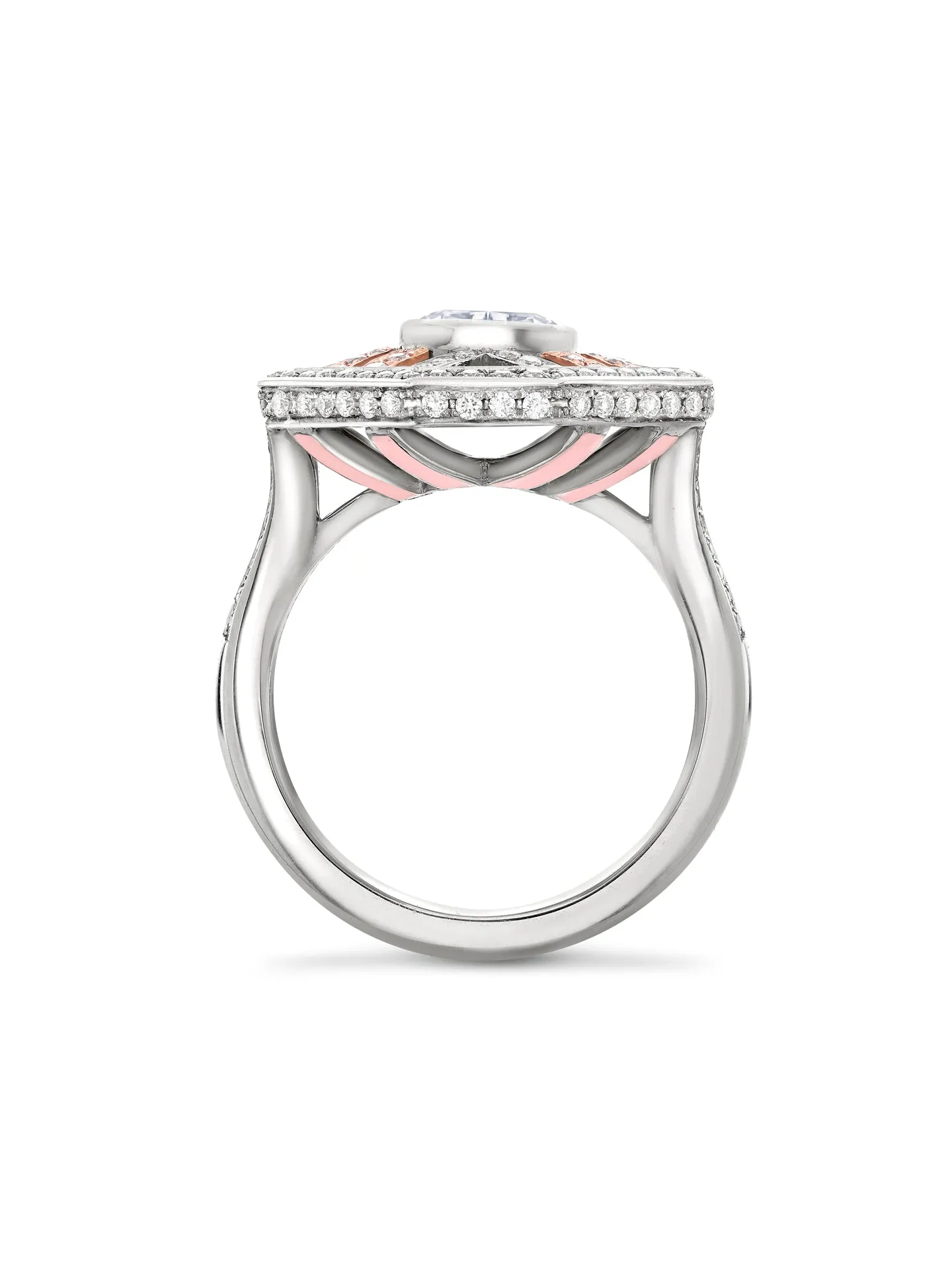 Fifth Avenue Ashoka Diamond Platinum Ring