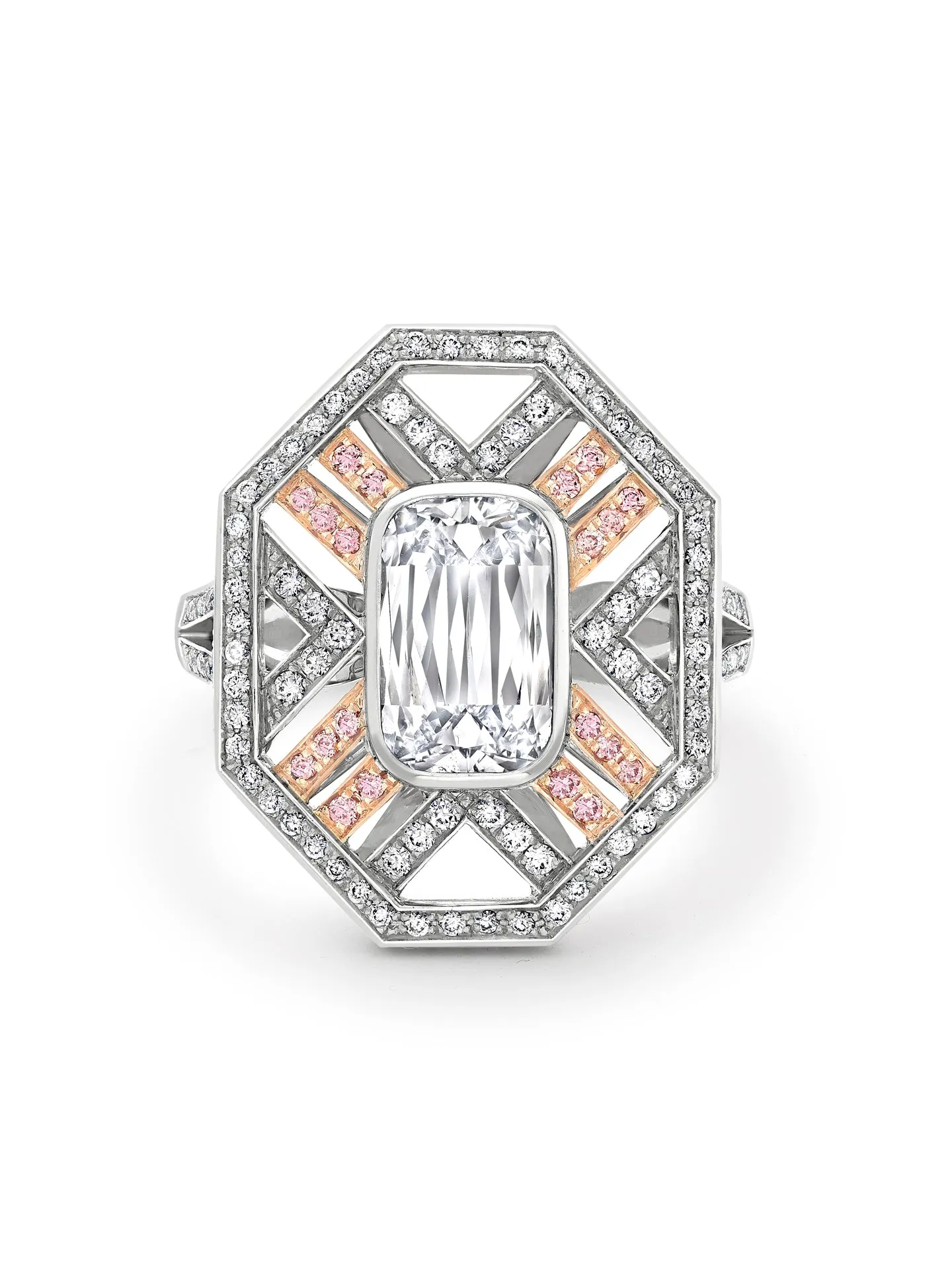 Fifth Avenue Ashoka Diamond Platinum Ring