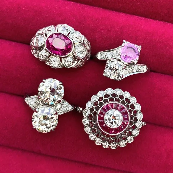 Filigree Diamond & Calibre Ruby