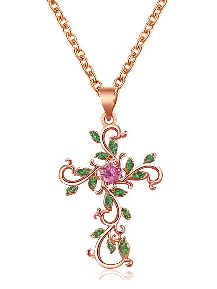 Flower Pendant Chain Necklaces