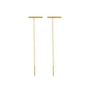 French Chic 18K Gold Titanium Steel Earrings by Planderful - Everyday Genie Collection