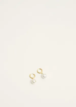 Gertrude Pearl Hoop Earrings