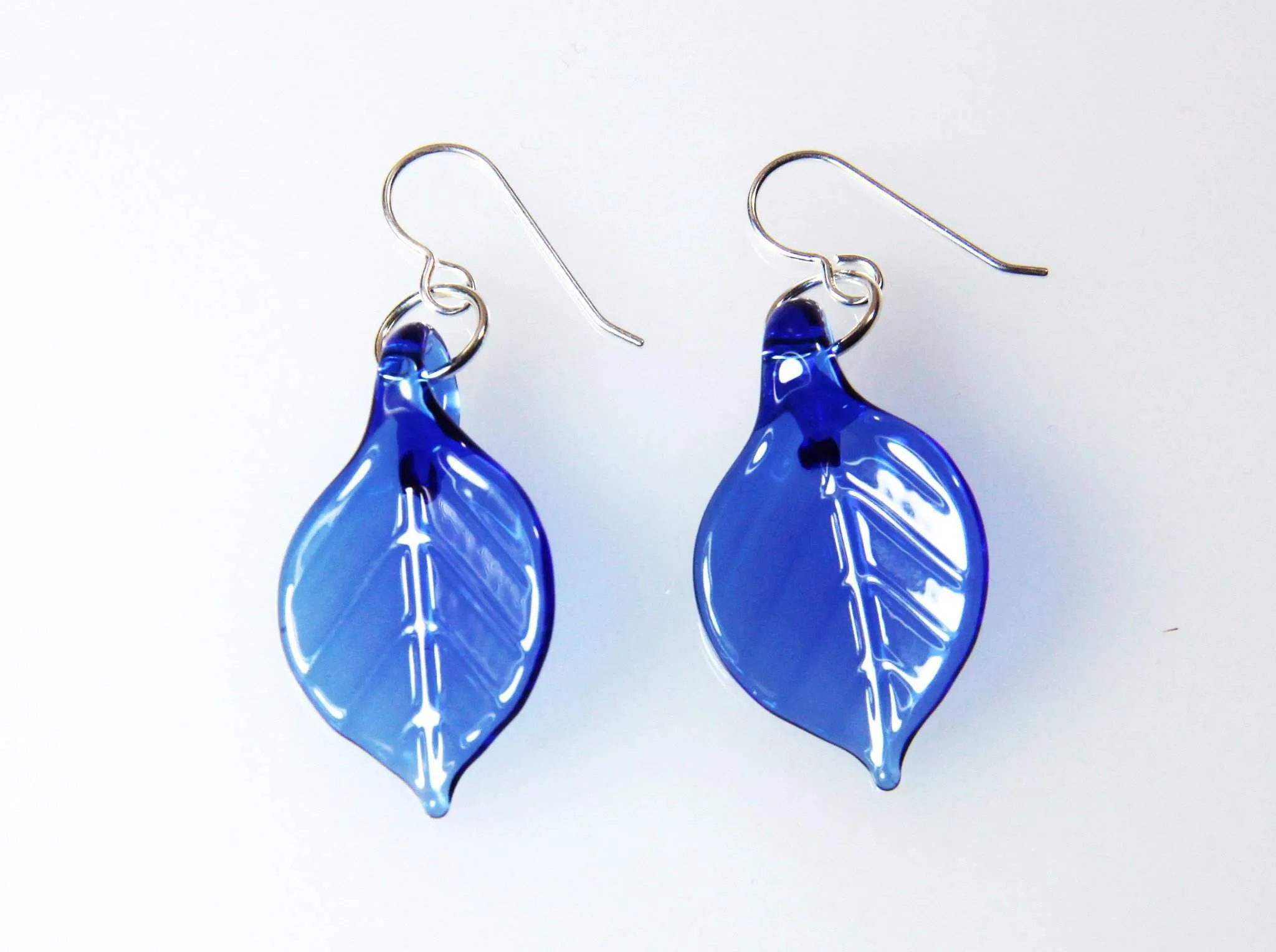 Glass Leaf Earrings - A Whimsical Woodsy Accessory