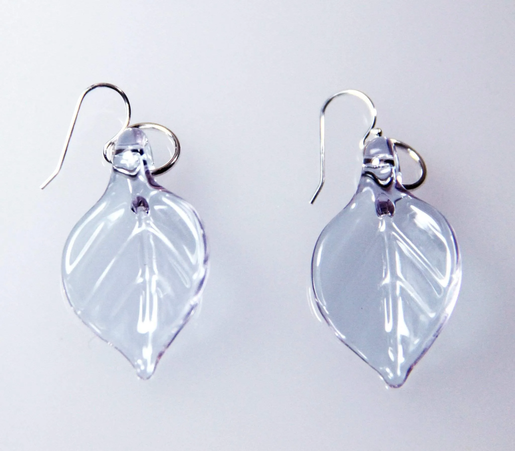 Glass Leaf Earrings - A Whimsical Woodsy Accessory