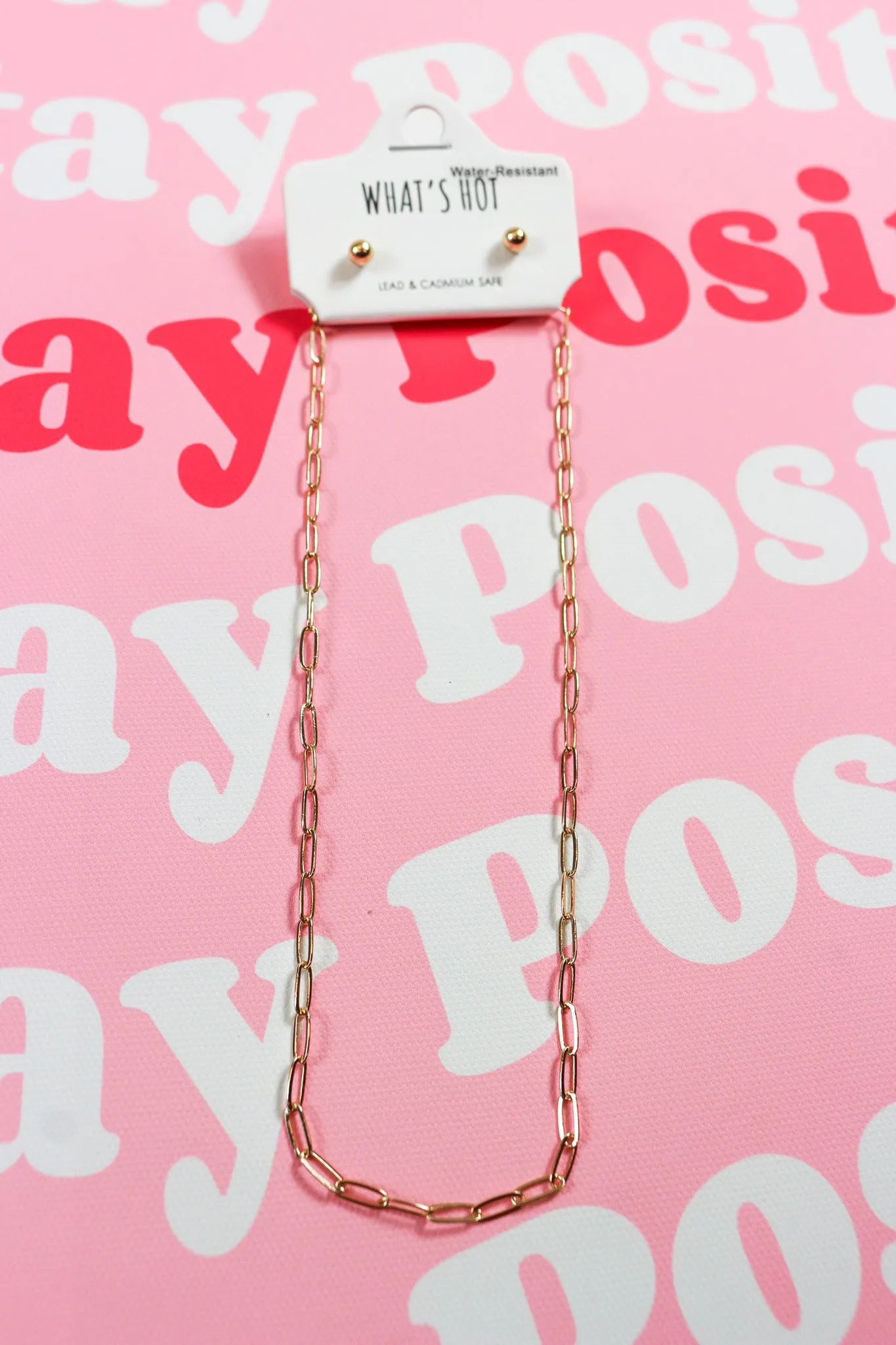 Gold Clip Chain Necklace