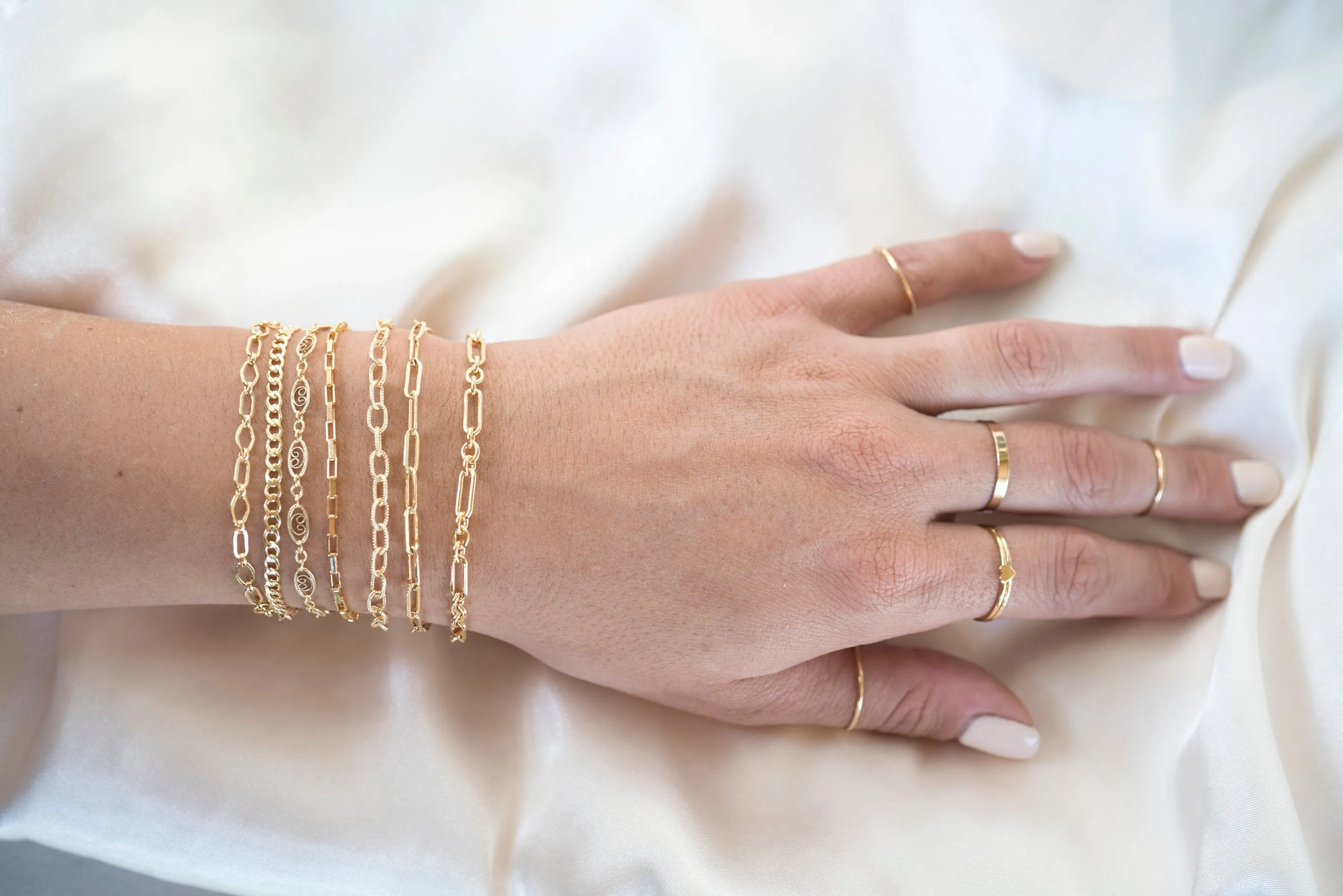 Gold Filled Box Bracelet