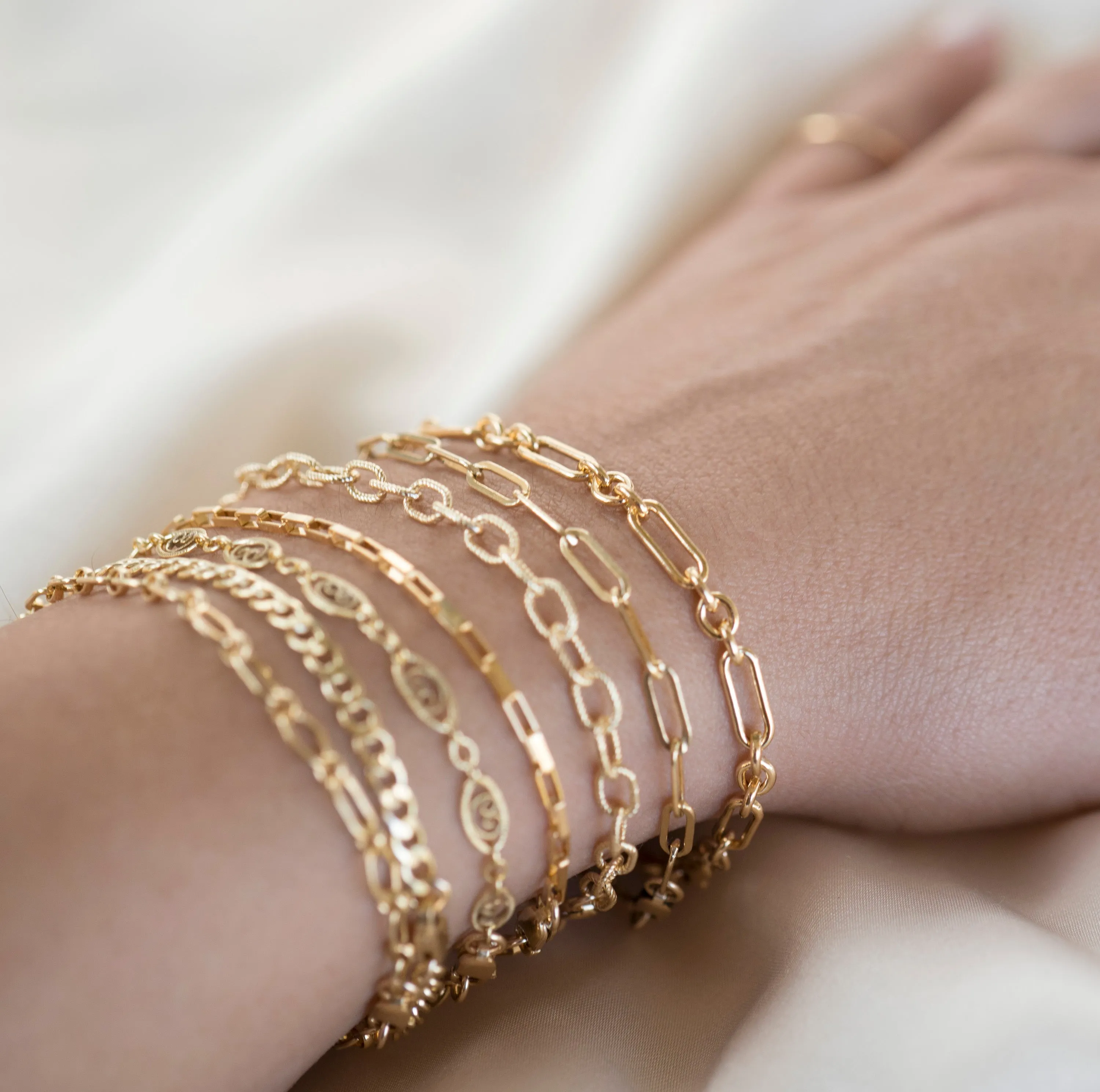 Gold Filled Box Bracelet