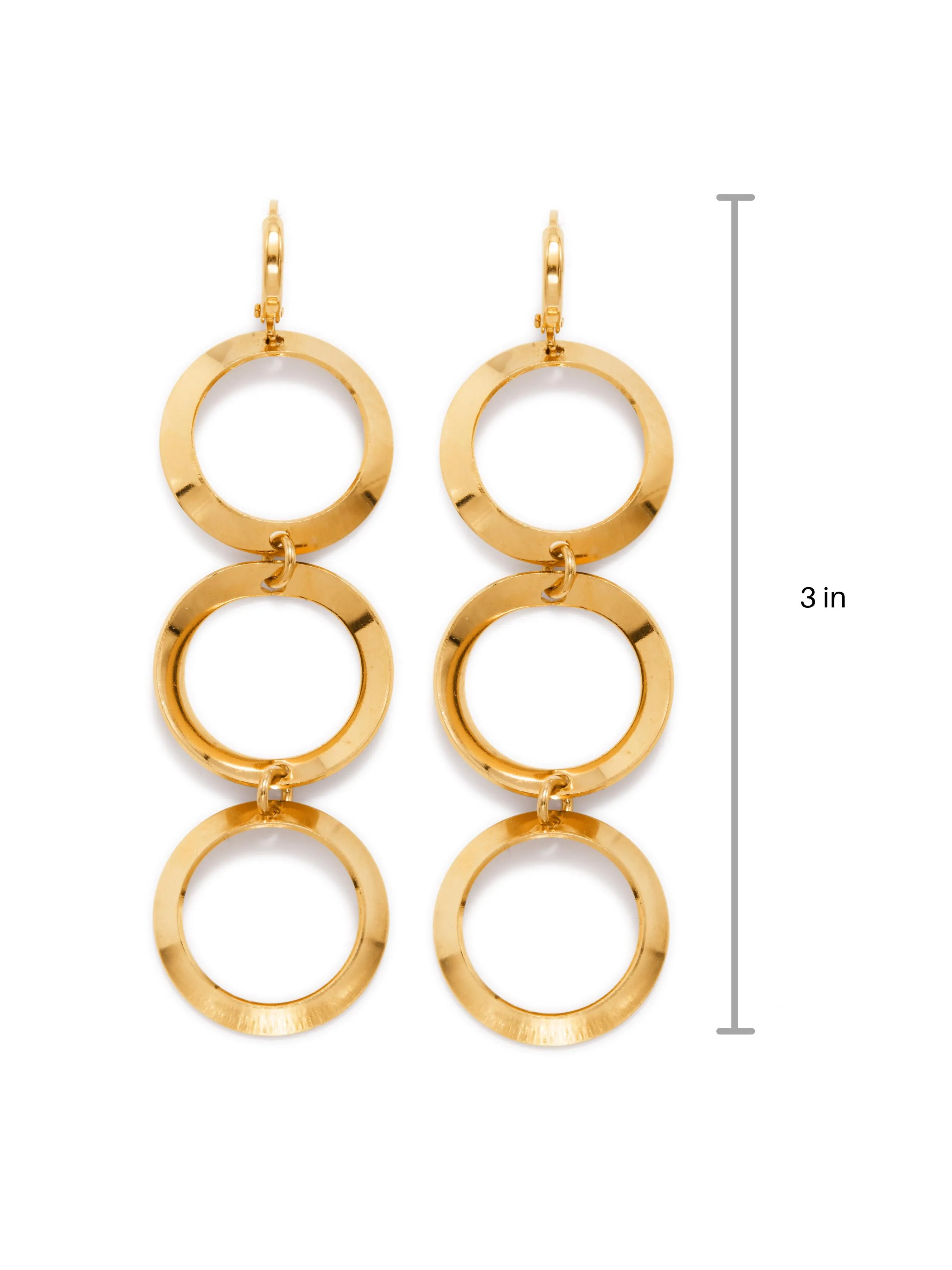 Gold Rimini Loop Earrings