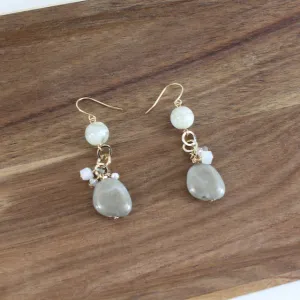 Gray Stone Earrings