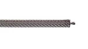 Gray Vario Clasp Silver Round Mesh Chain 6.5 mm