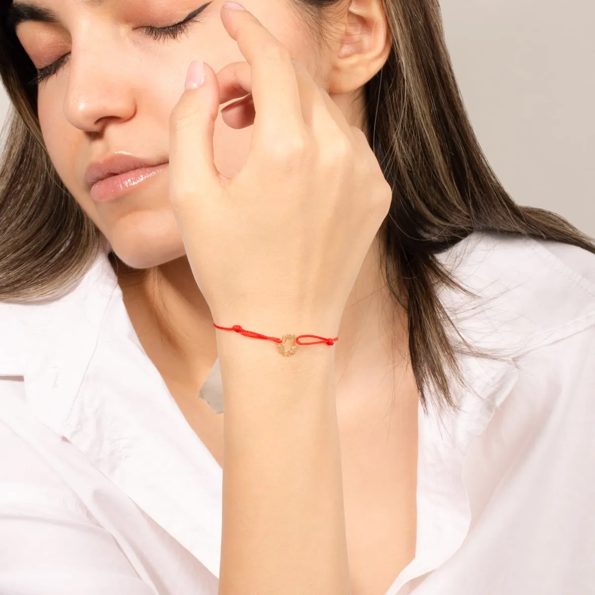 Heart Circle Cord Bracelet