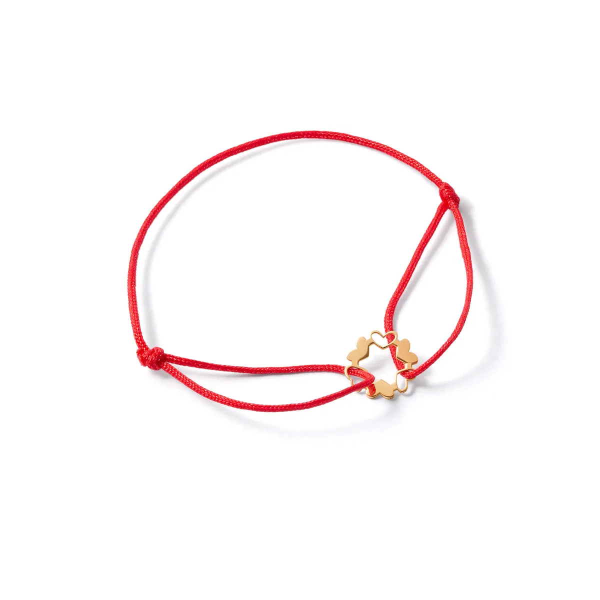 Heart Circle Cord Bracelet