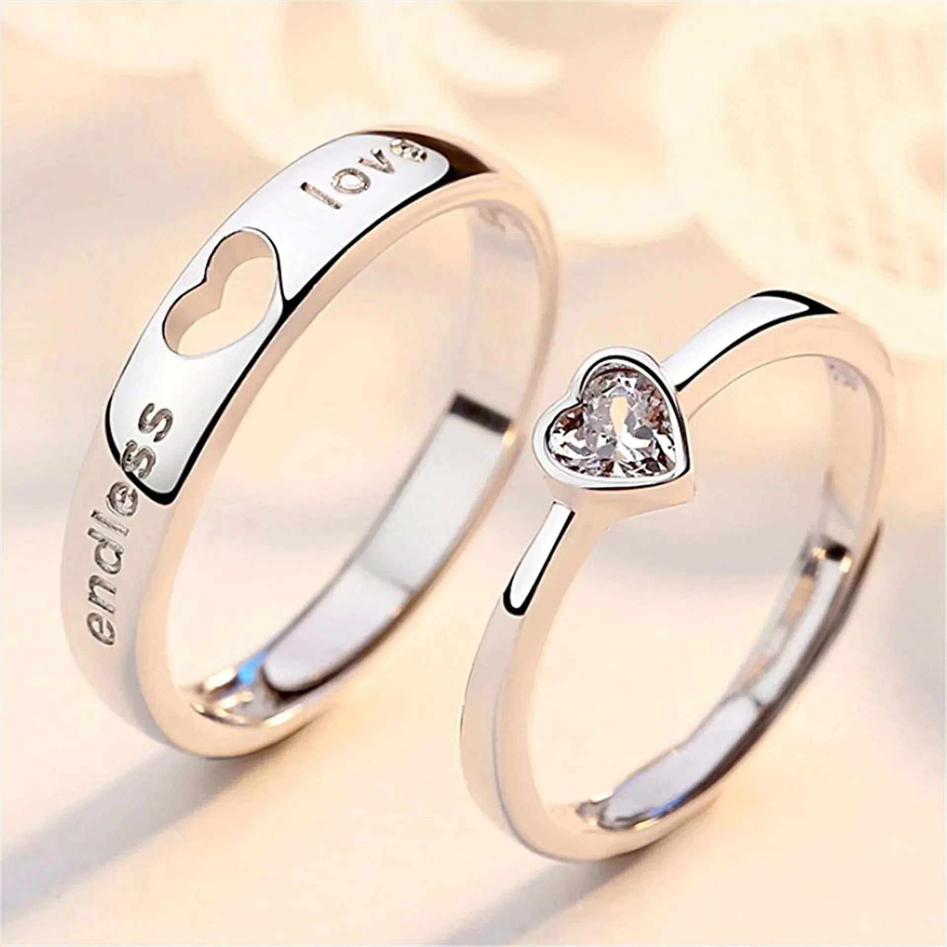 Heart Couple Rings