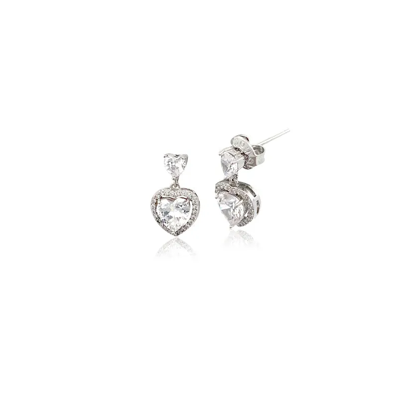 Heart Cubic Zirconia Earring