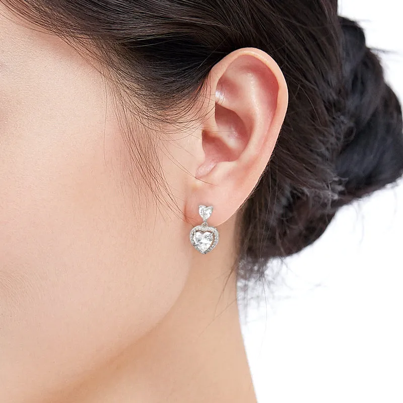 Heart Cubic Zirconia Earring