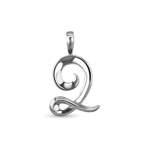 Initial Q Love Letter Pendant