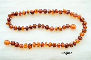 Lemon Vine - Adult Baroque Cognac Necklace