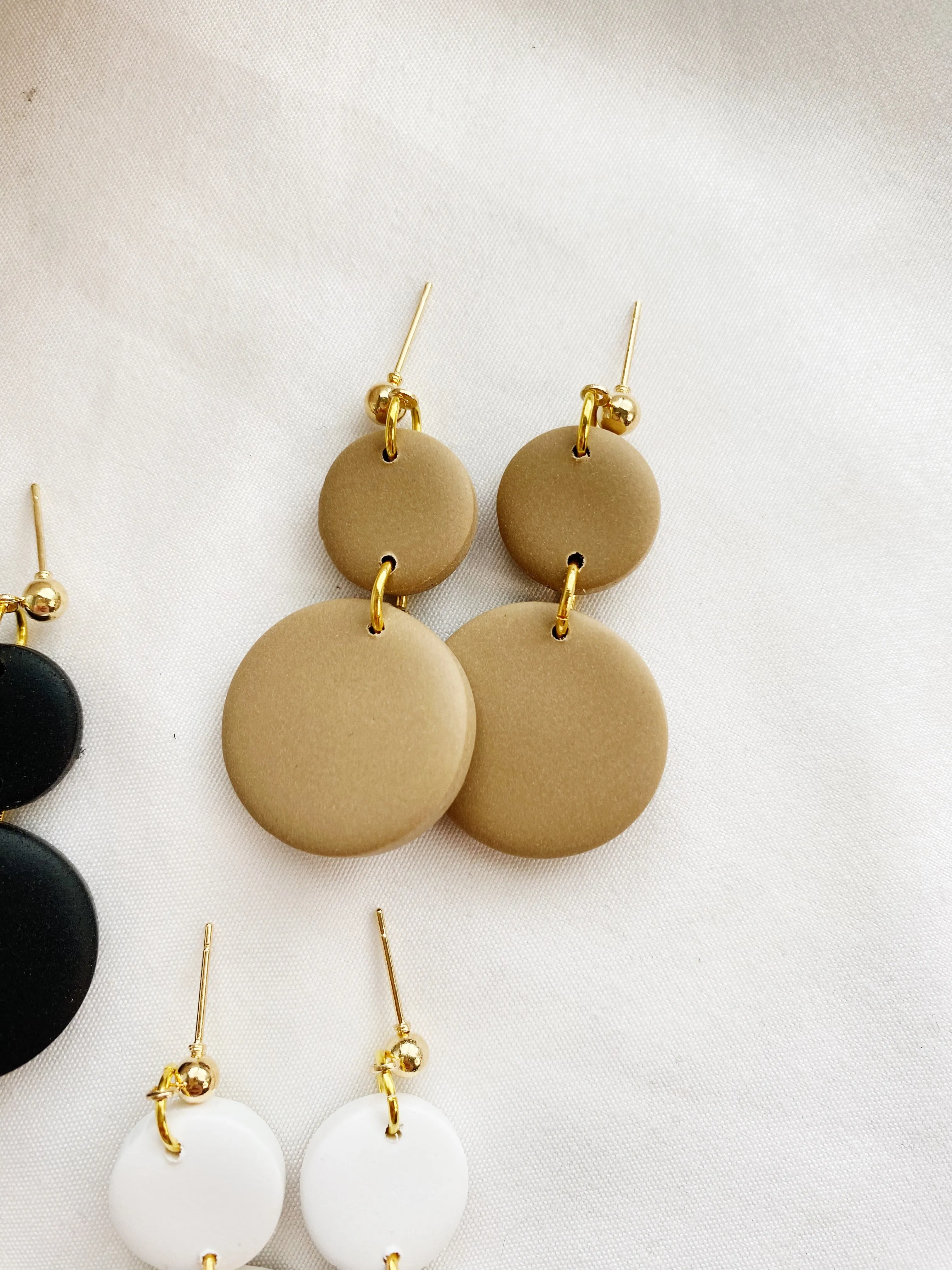 Malibu | The Timeless Collection | Handmade Polymer Clay Earrings