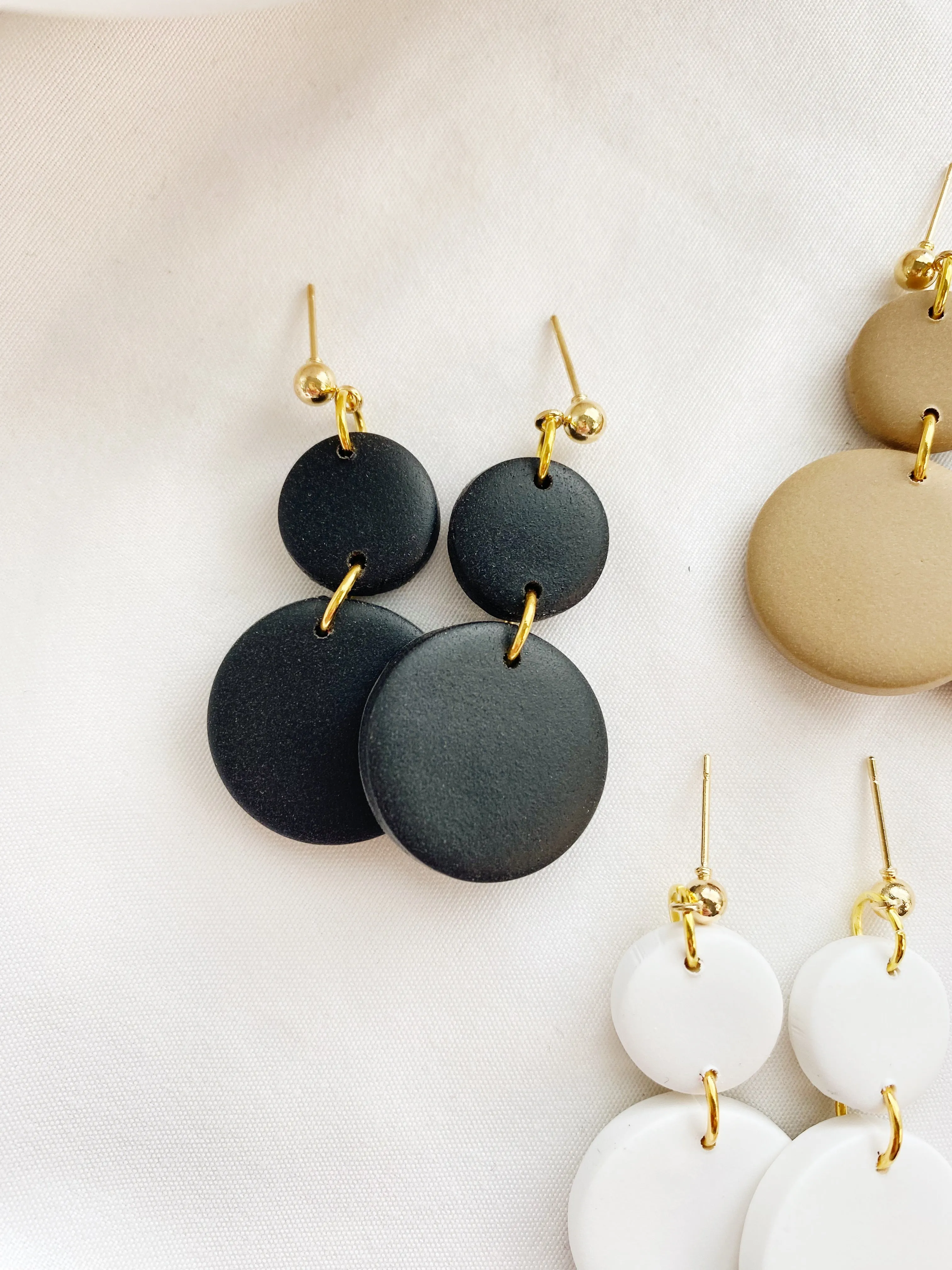 Malibu | The Timeless Collection | Handmade Polymer Clay Earrings